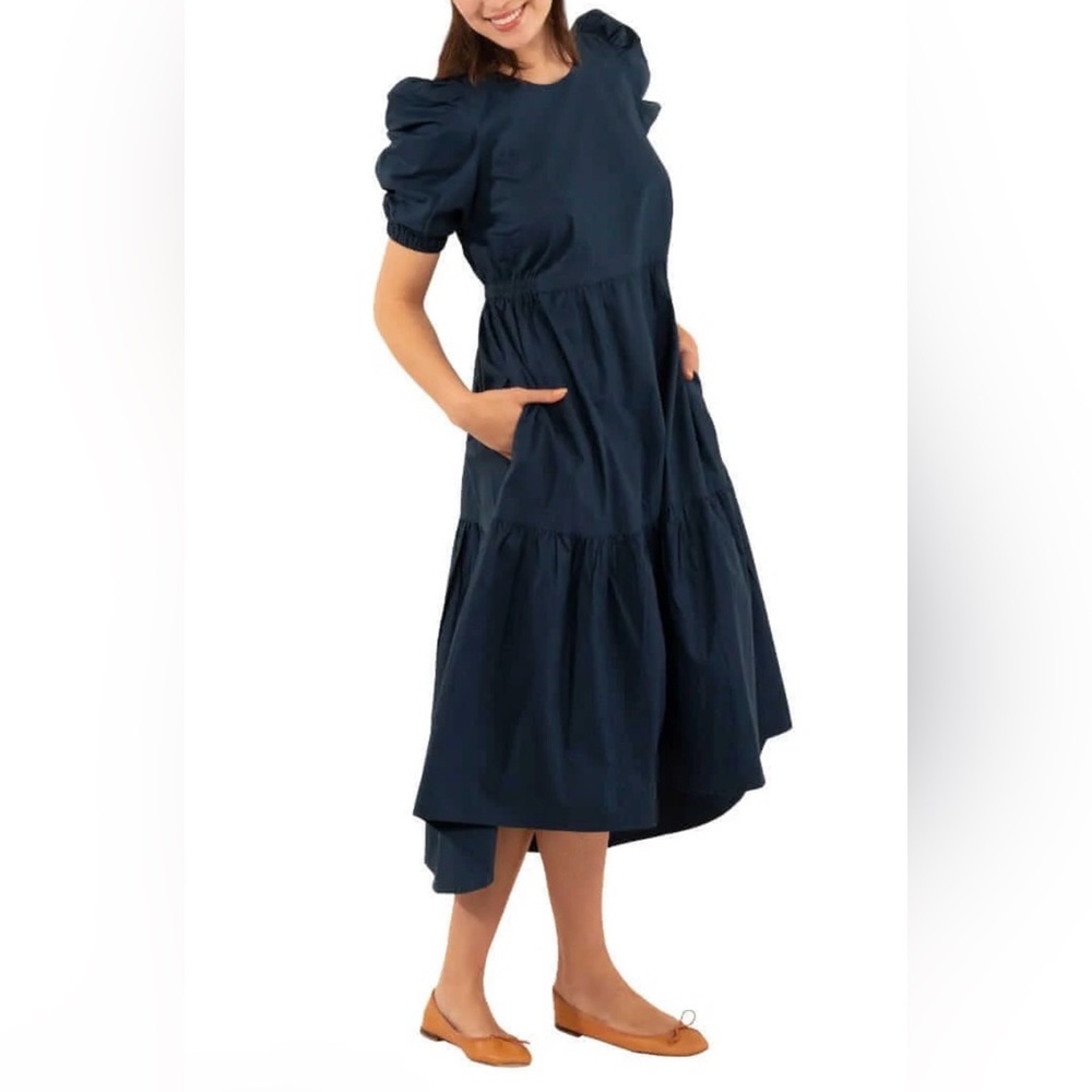 Gretchen Scott Designs Navy High Low Dress Size XL NWT